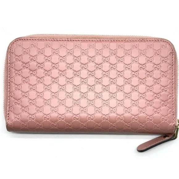 Gucci Blush Pink Embossed Leather Wallet - Picture 2 of 3